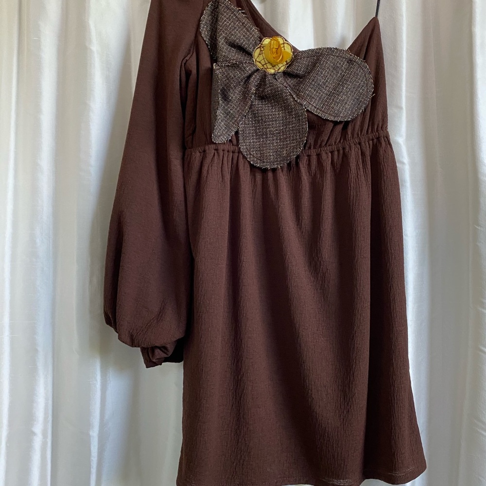 Judith March one sleeve giant flower dress large - Picture 12 of 14